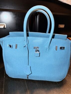 BlueTote Handbag - Elegant Structured Carryall